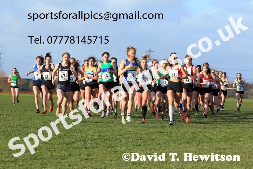 Womens under-20s 2022 Northern Cross Country Champs., Pontefract. Photo: David T. Hewitson/Sports for All Pics